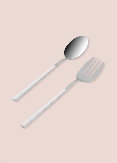  Bianco Salata Servis Takımı Gümüş 2 Parça CKB0246