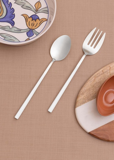 Bianco Salata Servis Takımı Gümüş 2 Parça CKB0246
