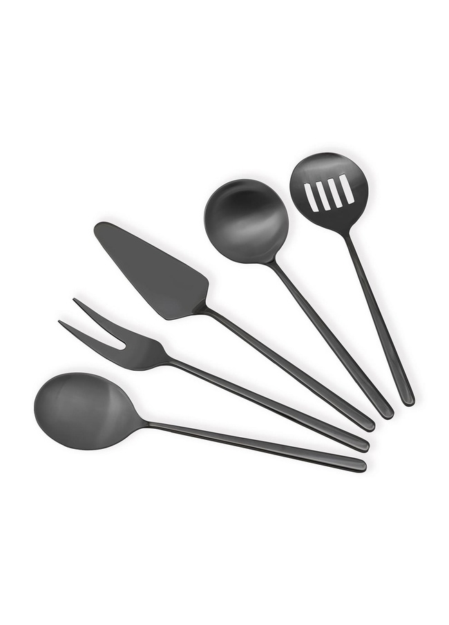  Giallo Servis Seti Siyah 5 Parça