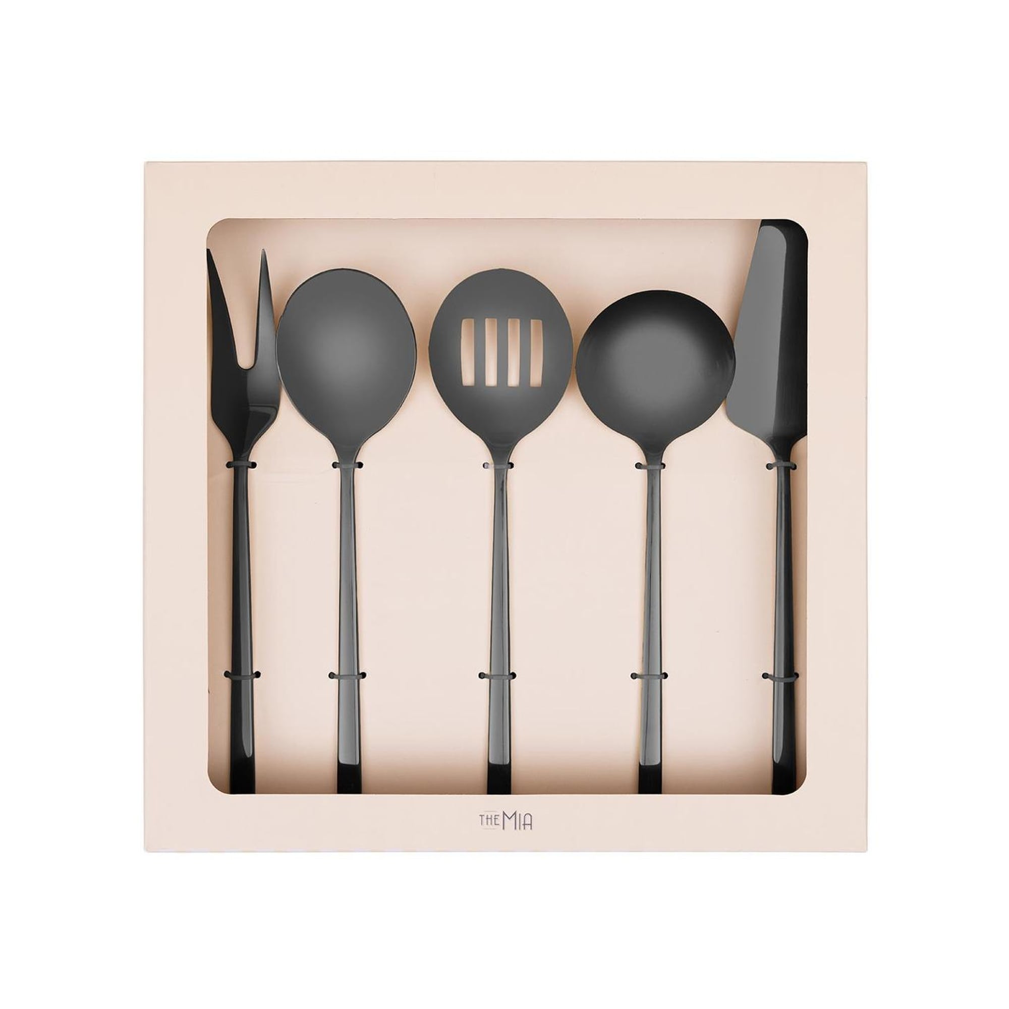 Giallo Servis Seti Siyah 5 Parça