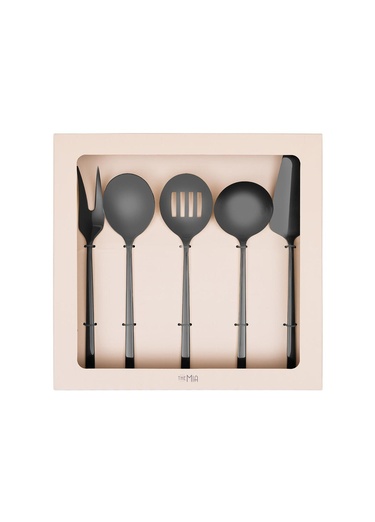  Giallo Servis Seti Siyah 5 Parça