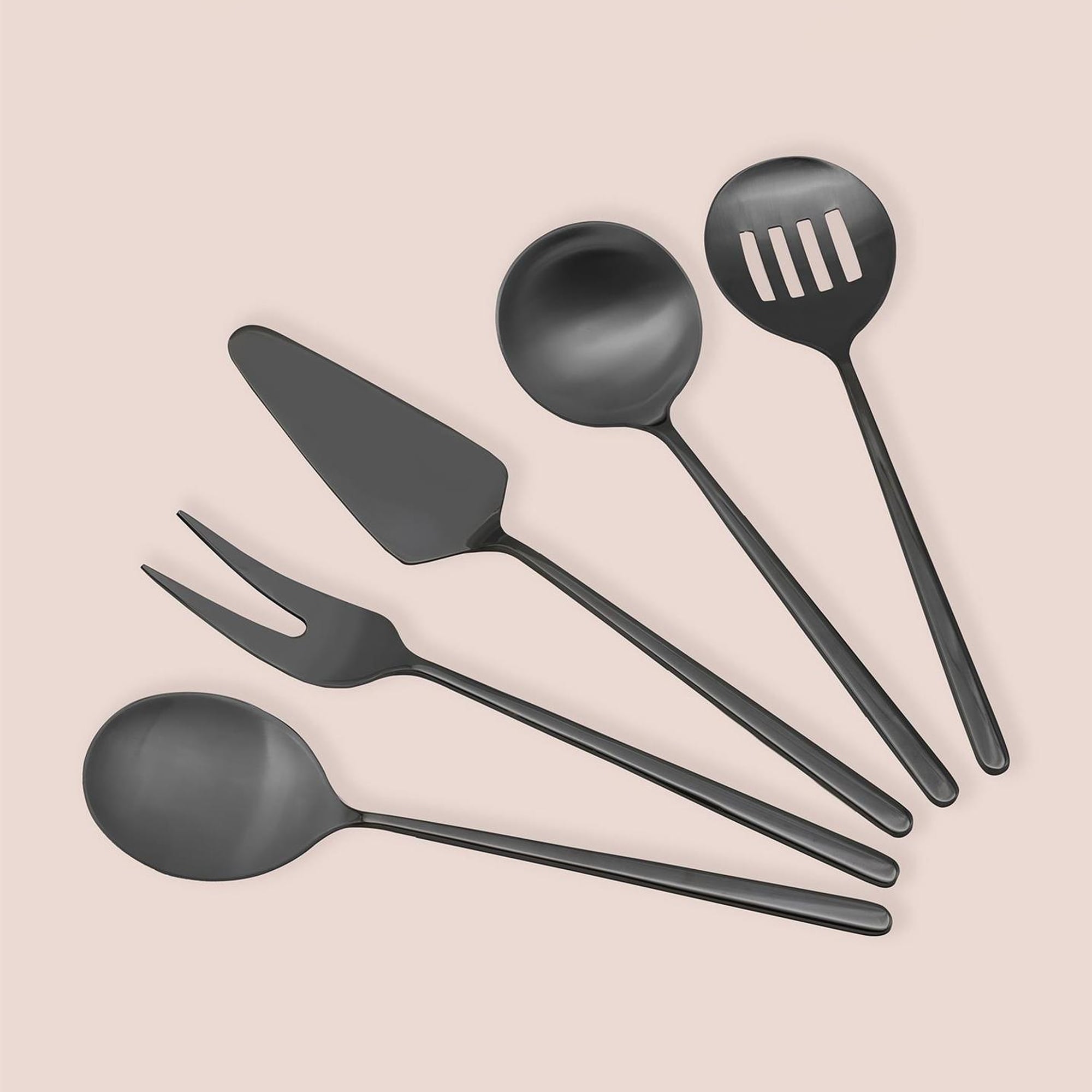 Giallo Servis Seti Siyah 5 Parça