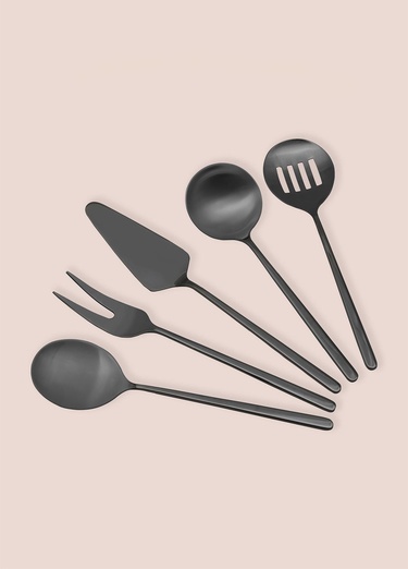  Giallo Servis Seti Siyah 5 Parça