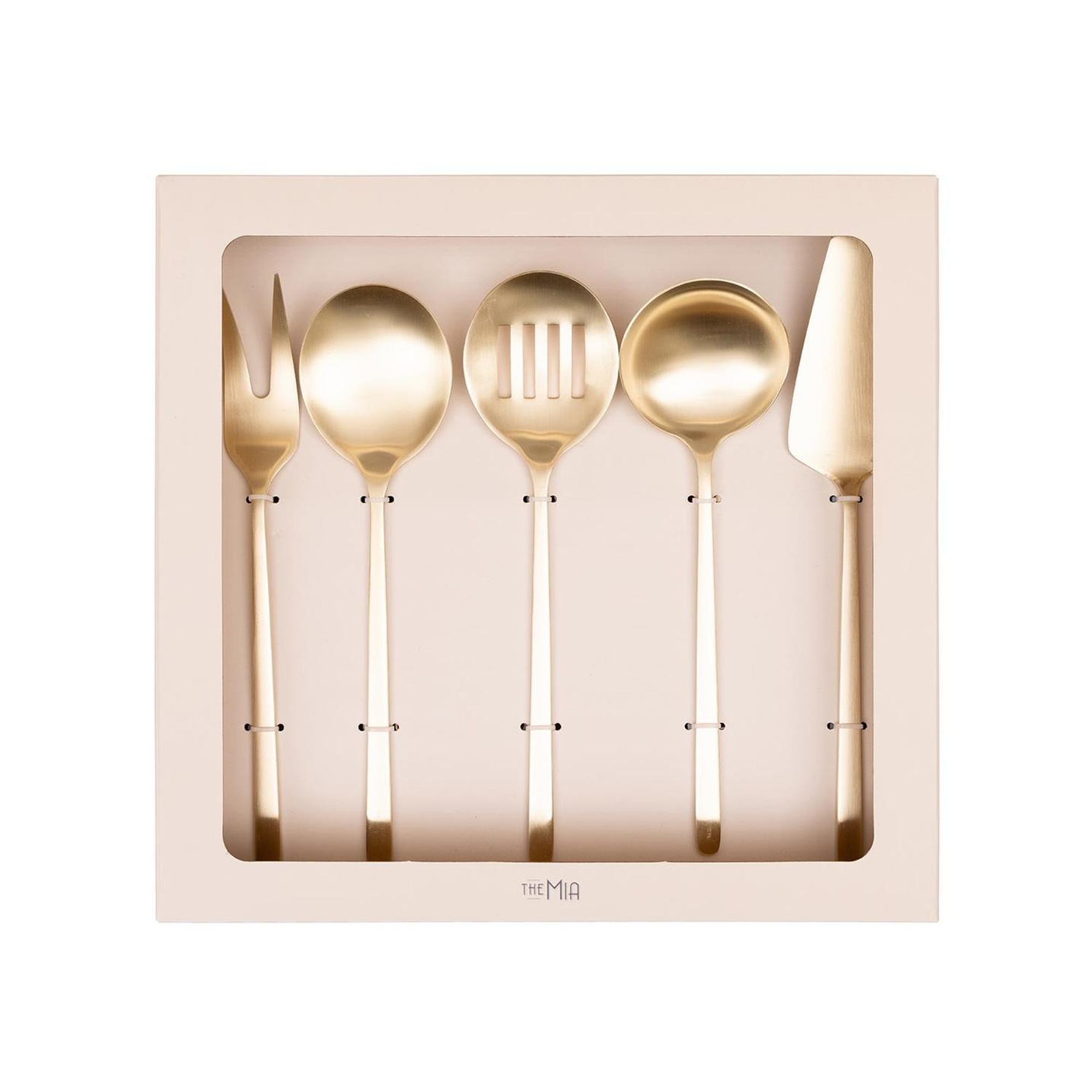 Giallo Servis Seti Şampanya Gold 5 Parça