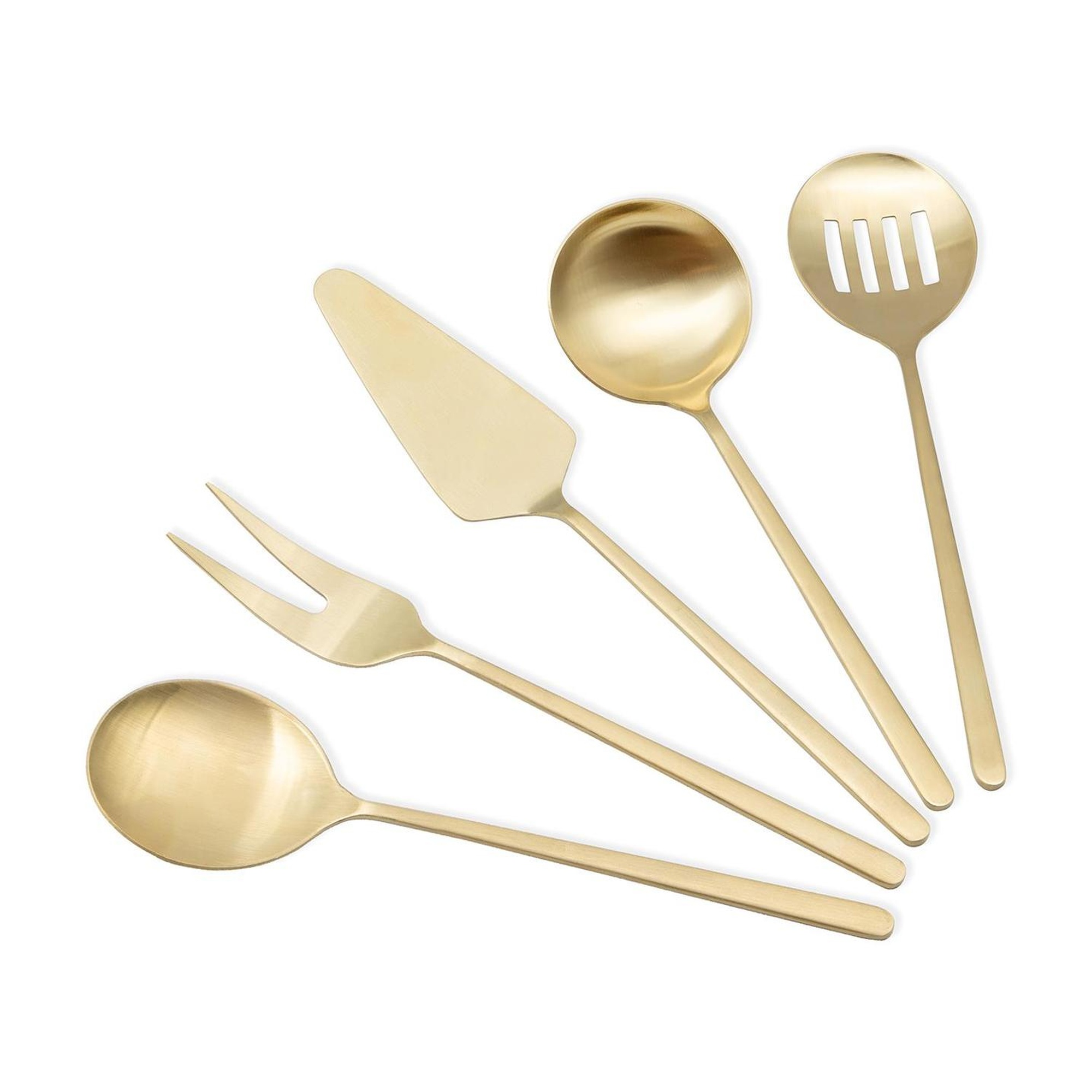 Giallo Servis Seti Şampanya Gold 5 Parça