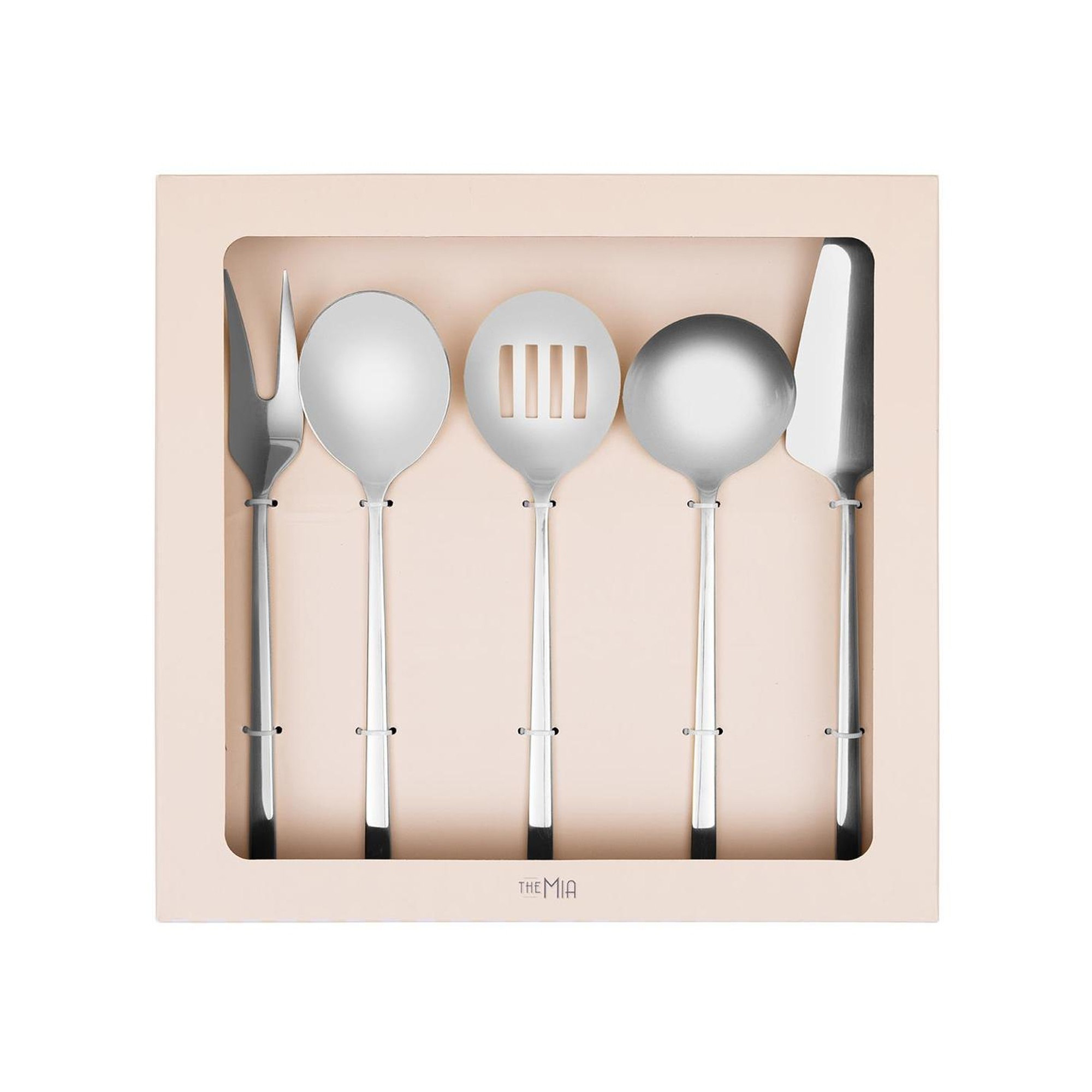 Giallo Servis Seti Gümüş 5 Parça