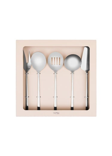  Giallo Servis Seti Gümüş 5 Parça