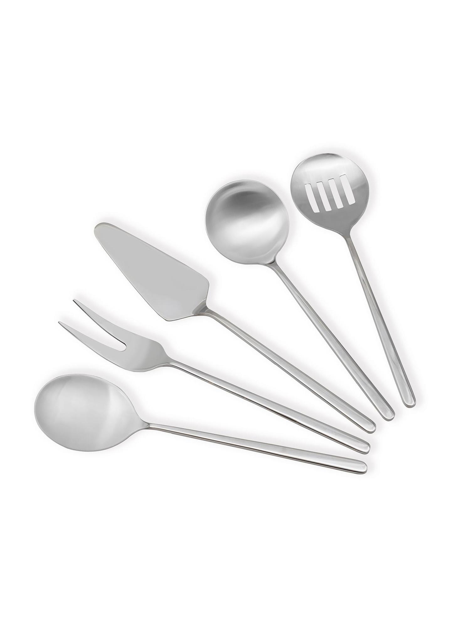  Giallo Servis Seti Gümüş 5 Parça