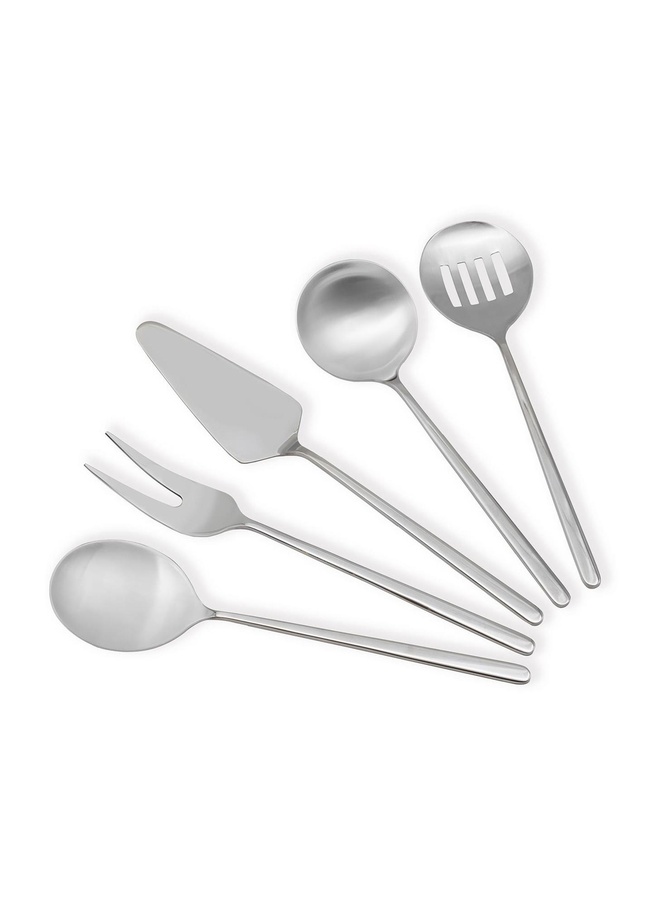  Giallo Servis Seti Gümüş 5 Parça