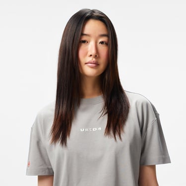  UNITED4 Classic Kadın Gri Crop T-Shirt