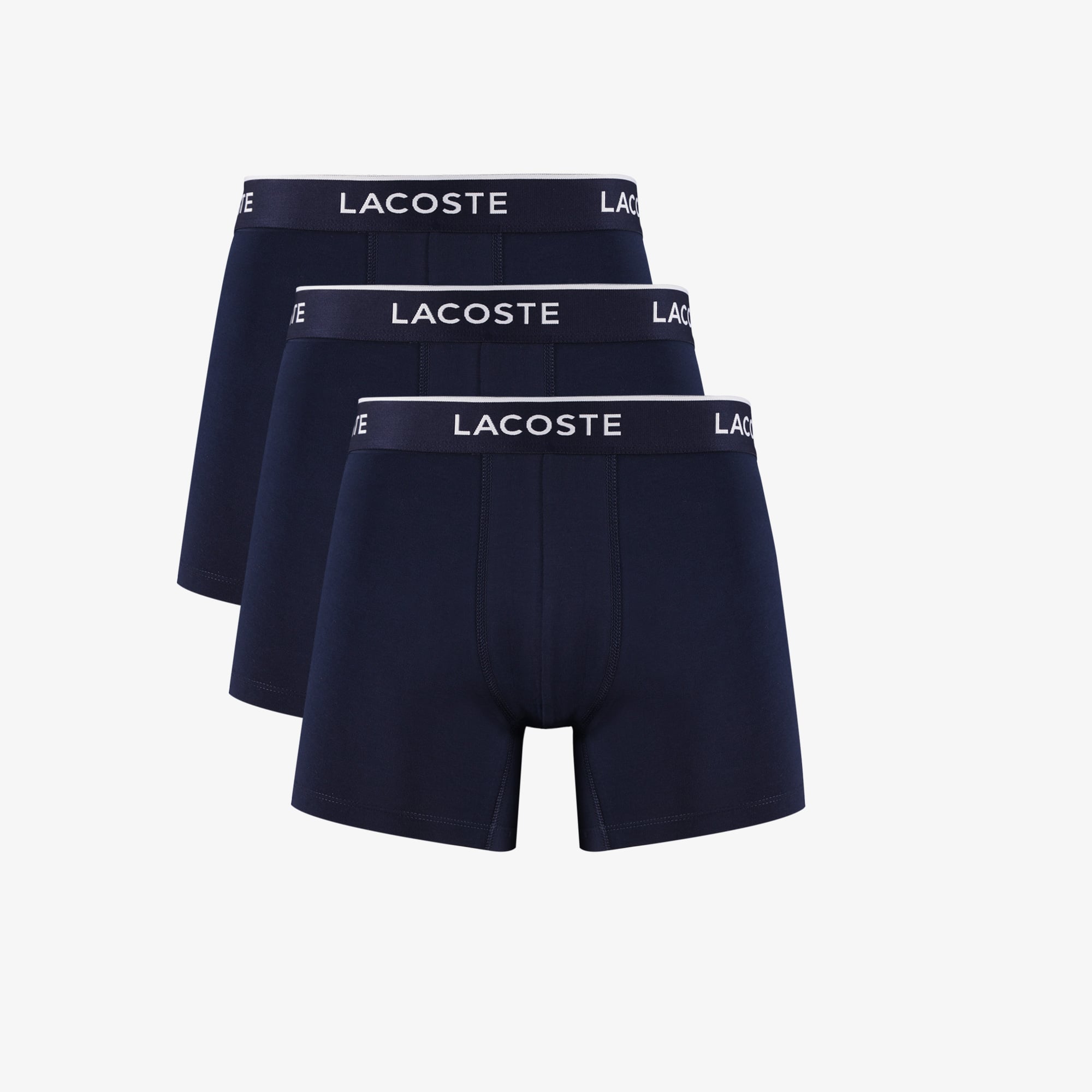  Lacoste Erkek 3'lü Lacivert Boxer