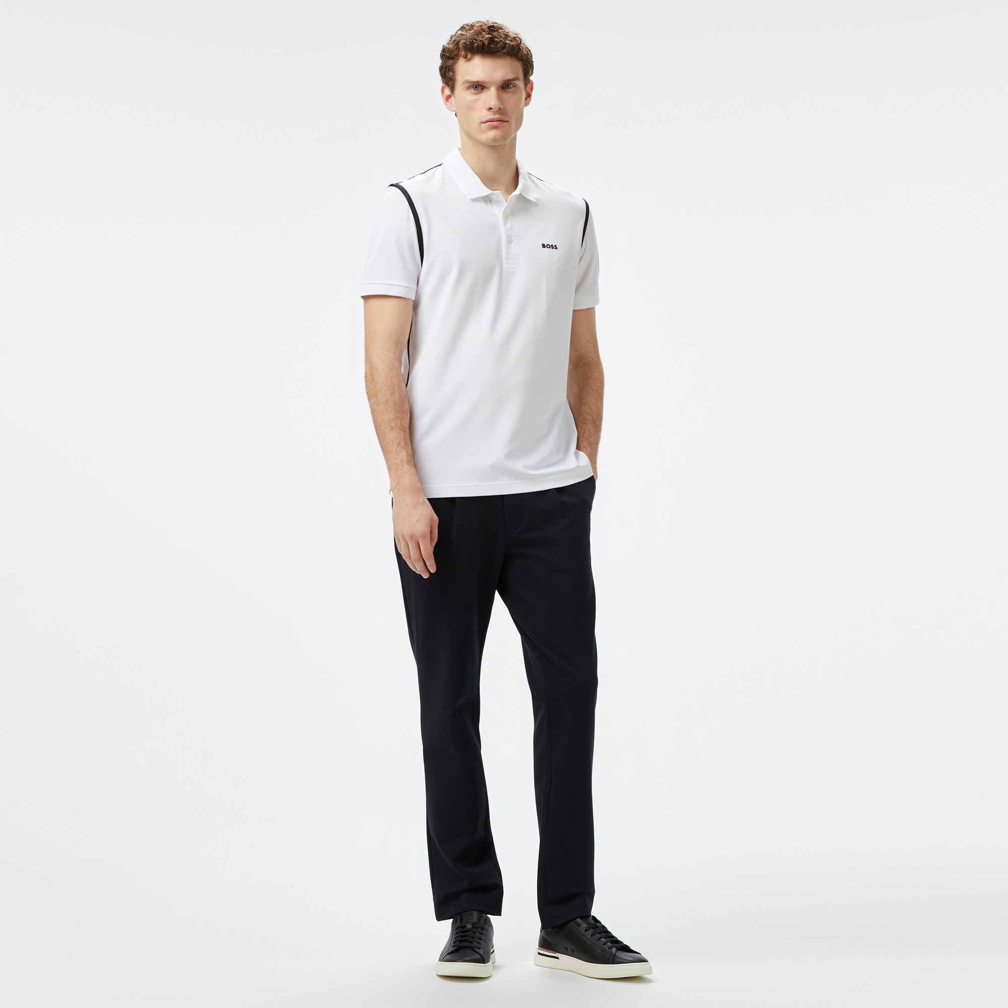 Boss Paddy Tape Erkek Beyaz Polo