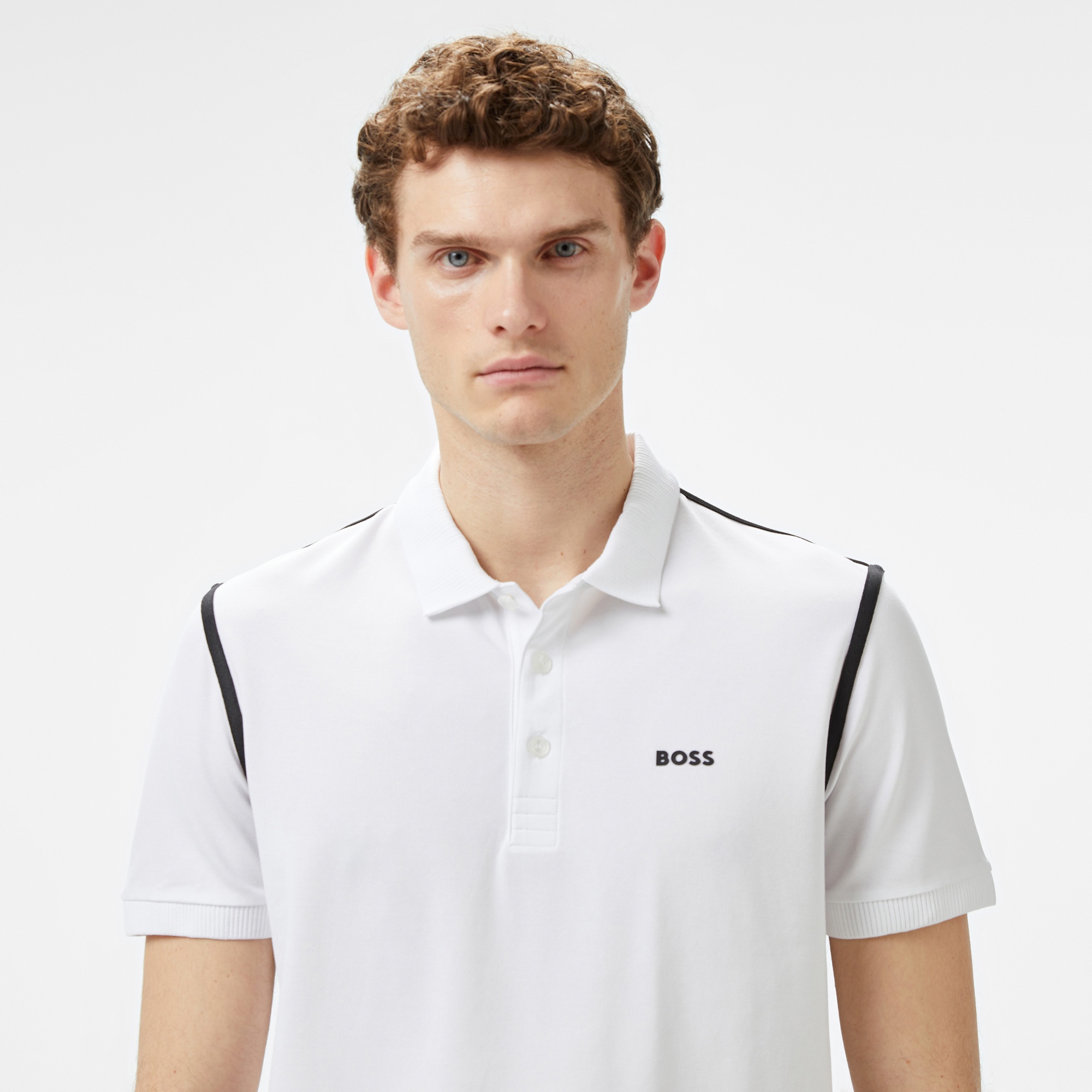 Boss Paddy Tape Erkek Beyaz Polo