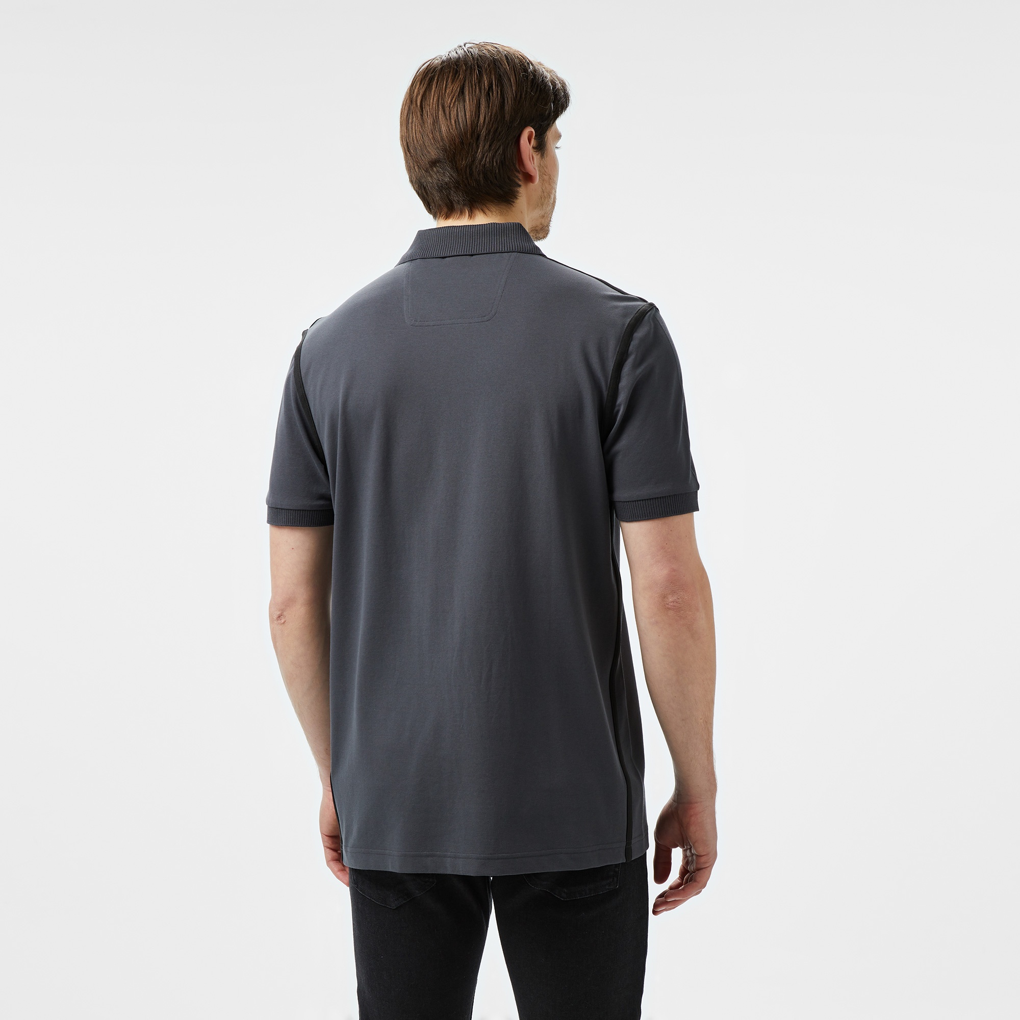 Boss Paddy Tape Erkek Gri Polo