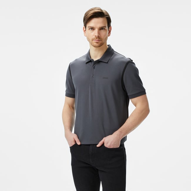  Boss Paddy Tape Erkek Gri Polo