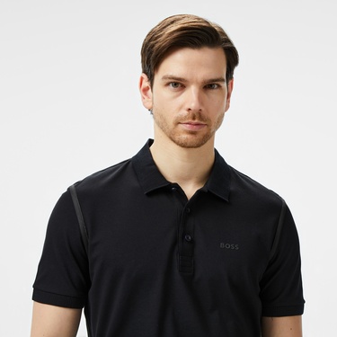  Boss Paddy Tape Erkek Siyah Polo