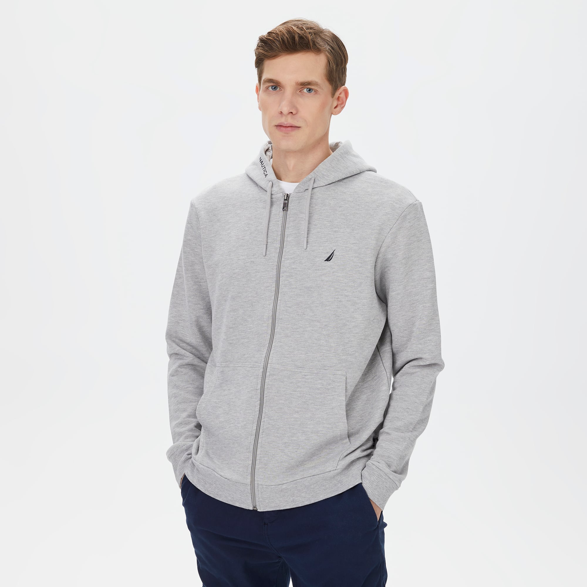  Nautica Erkek Gri Standart Fit Sweatshirt