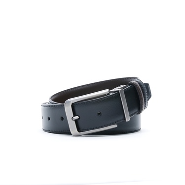  Nautica Erkek Siyah Çift Taraflı Kemer