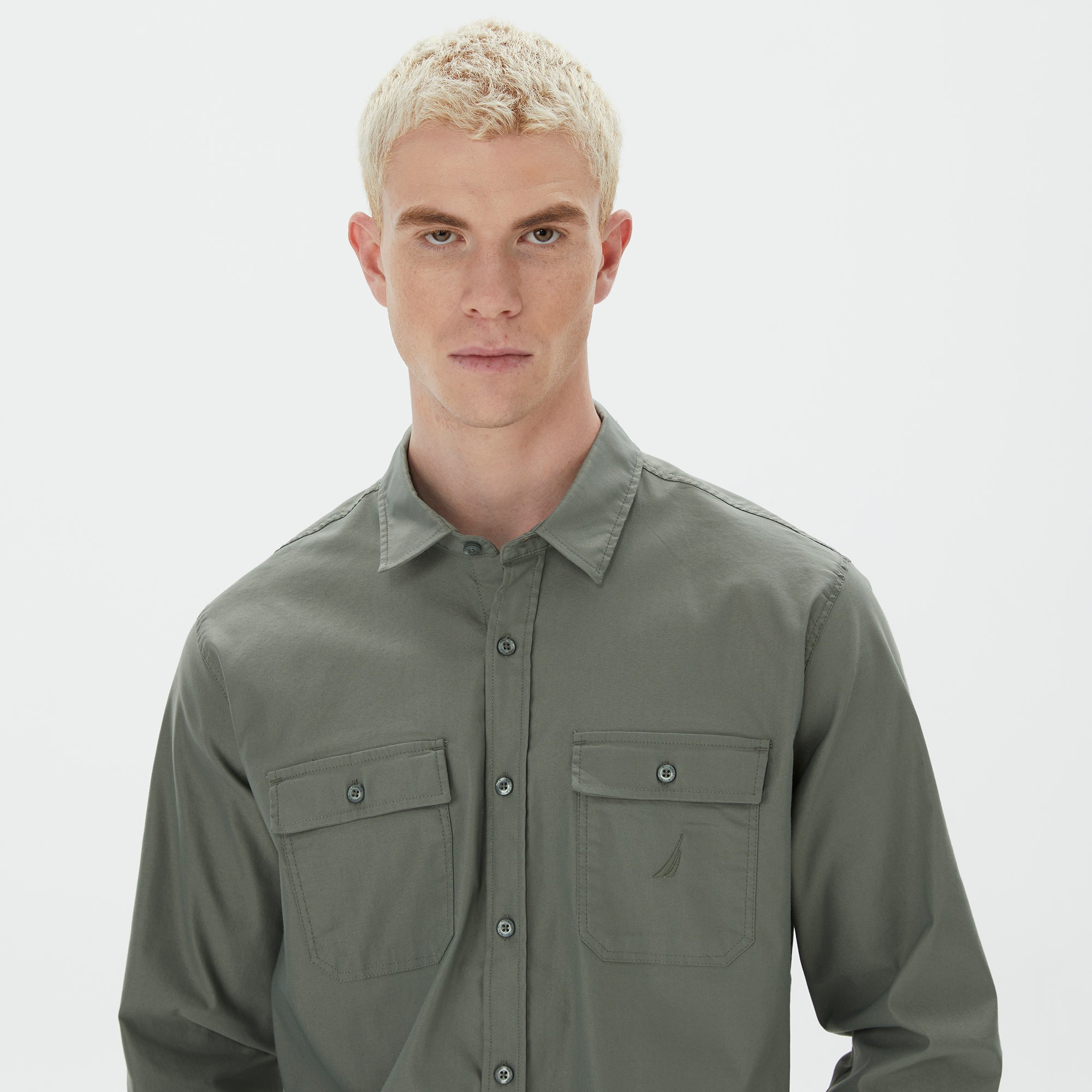 Nautica Erkek Yeşil Classic Fit Gömlek