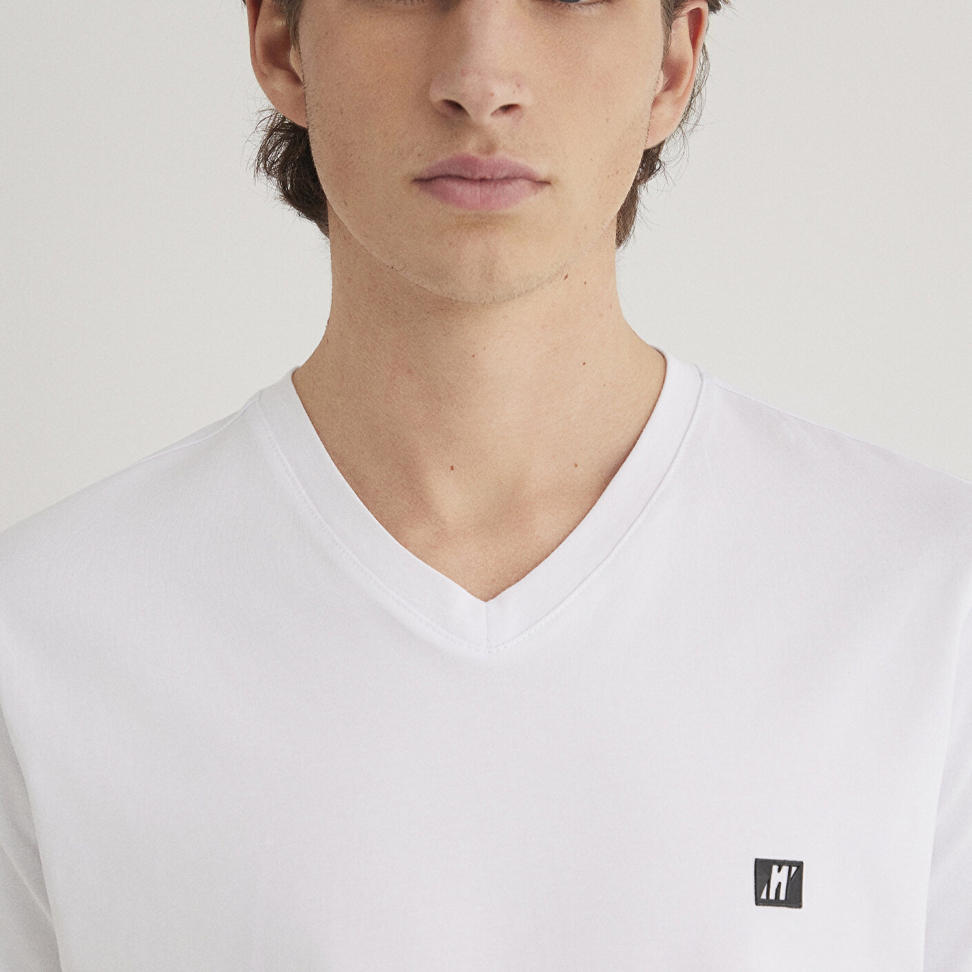 Mavi Mavi Pro Beyaz Basic Tişört Muscle Fit 0612756-620