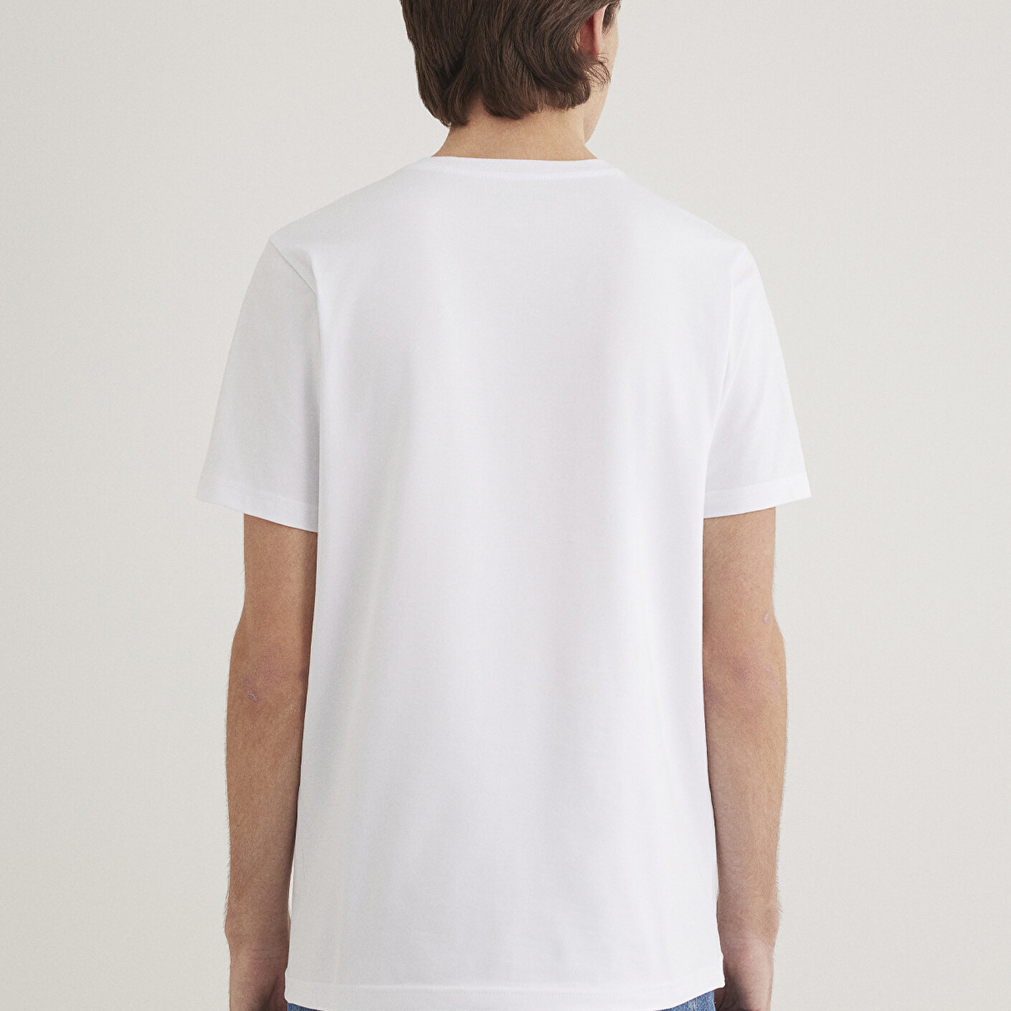 Mavi Mavi Pro Beyaz Basic Tişört Muscle Fit 0612756-620