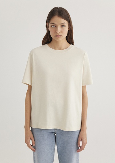  Mavi 2li Kadın Basic Tişört Regular Fit / Normal Kesim 1611366-70072