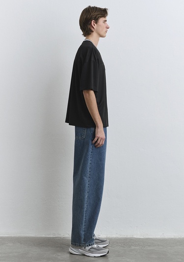  Mavi MV91 Nakış Siyah Forma Tişört Boxy Fit 0612577-900