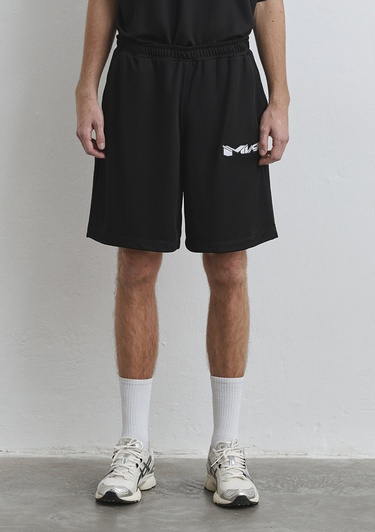  Mavi MV91 Logo Baskılı Siyah Forma Şort 0410245-900