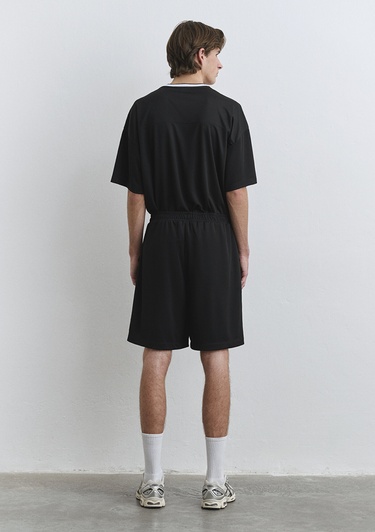  Mavi MV91 Logo Baskılı Siyah Forma Şort 0410245-900