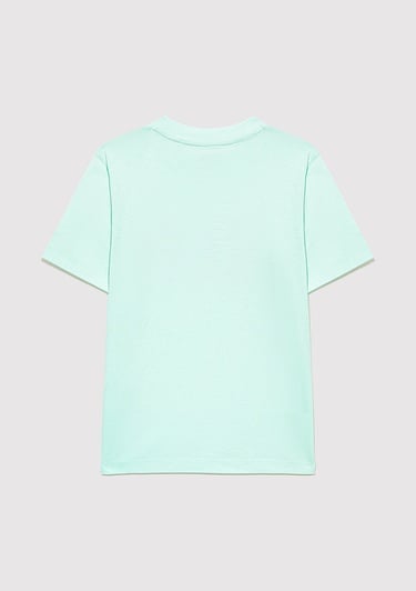  Mavi Mavi Logo Baskılı Yeşil Tişört Regular Fit / Normal Kesim 7610109-71643