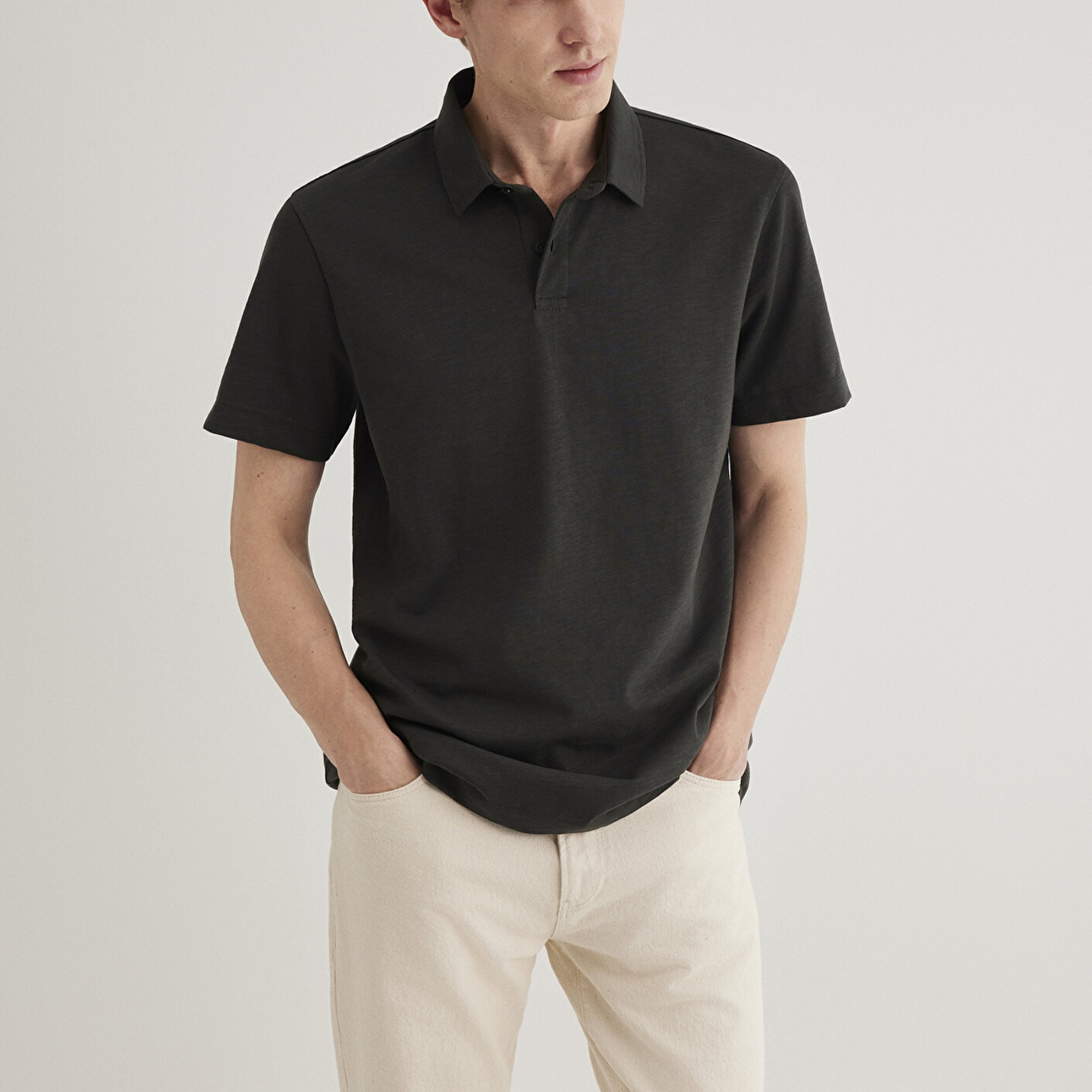 Mavi Siyah Polo Tişört Regular Fit / Normal Kesim 0612556-70092