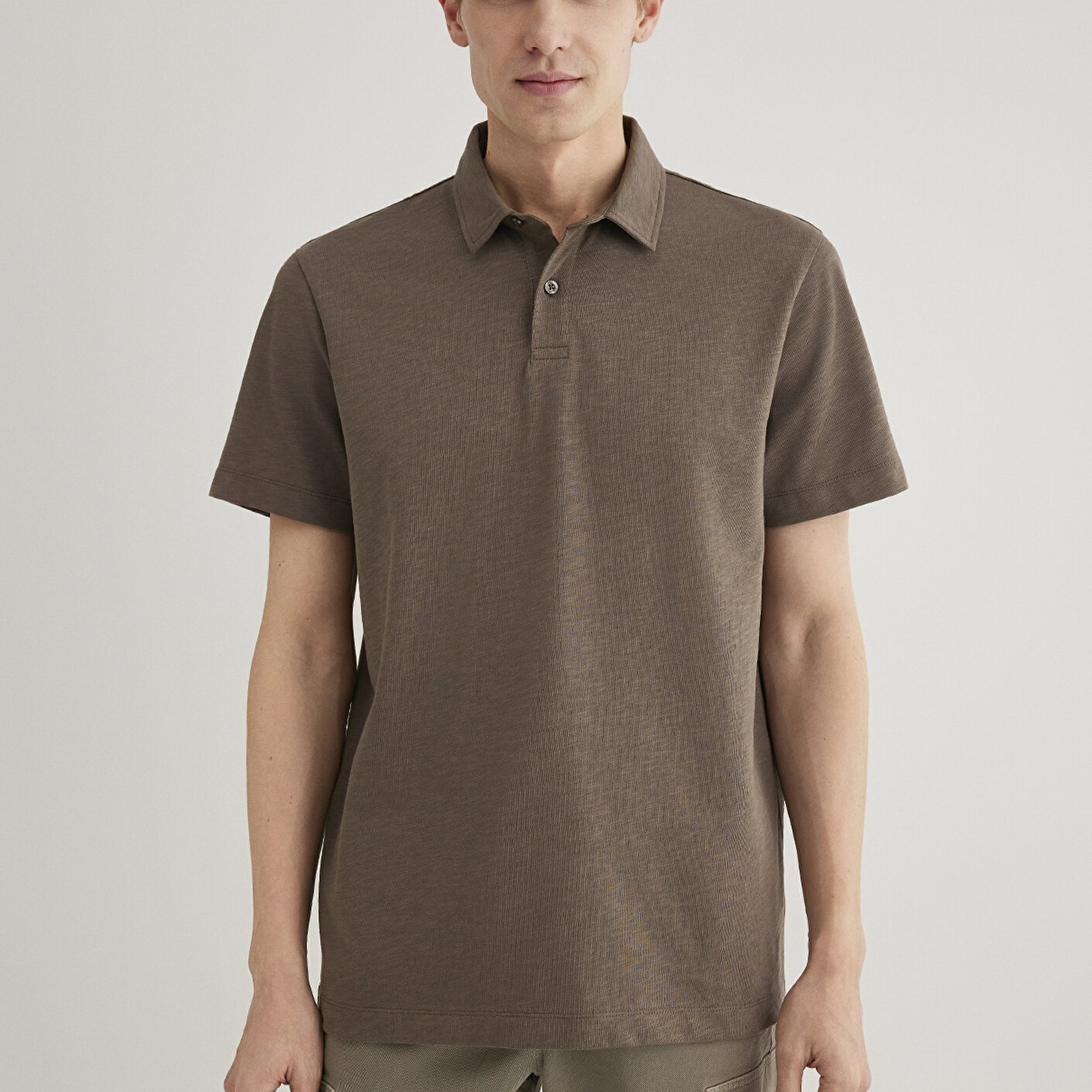 Mavi Kahverengi Polo Tişört Regular Fit / Normal Kesim 0612556-70376