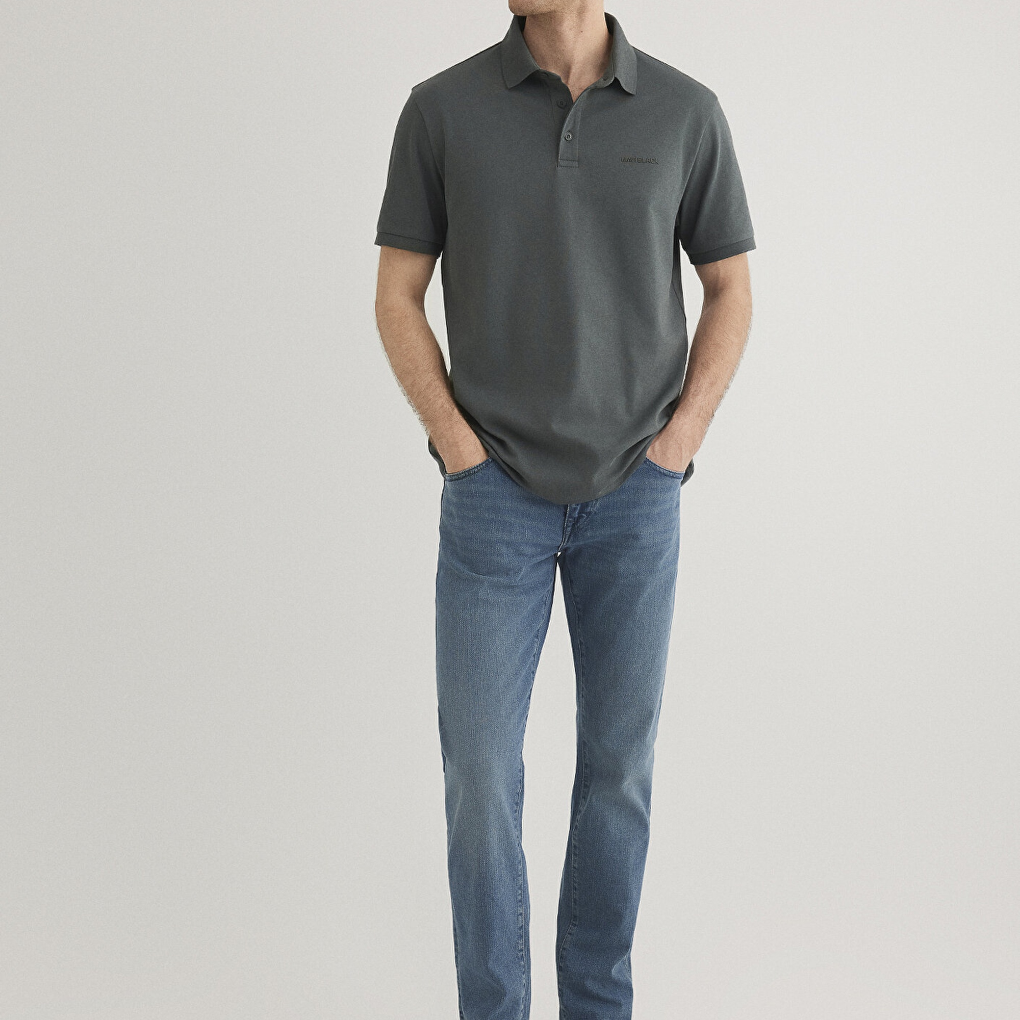 Mavi Haki Polo Tişört Regular Fit / Normal Kesim 0612520-71598