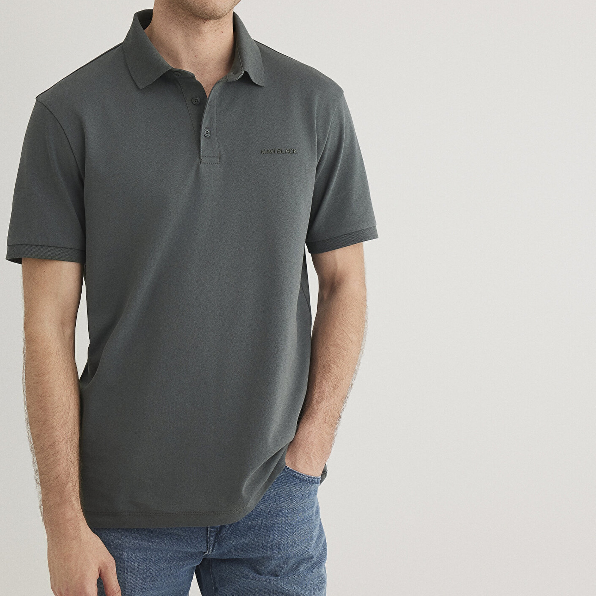 Mavi Haki Polo Tişört Regular Fit / Normal Kesim 0612520-71598