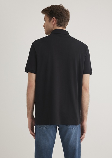  Mavi Siyah Polo Tişört Regular Fit / Normal Kesim 0612520-900