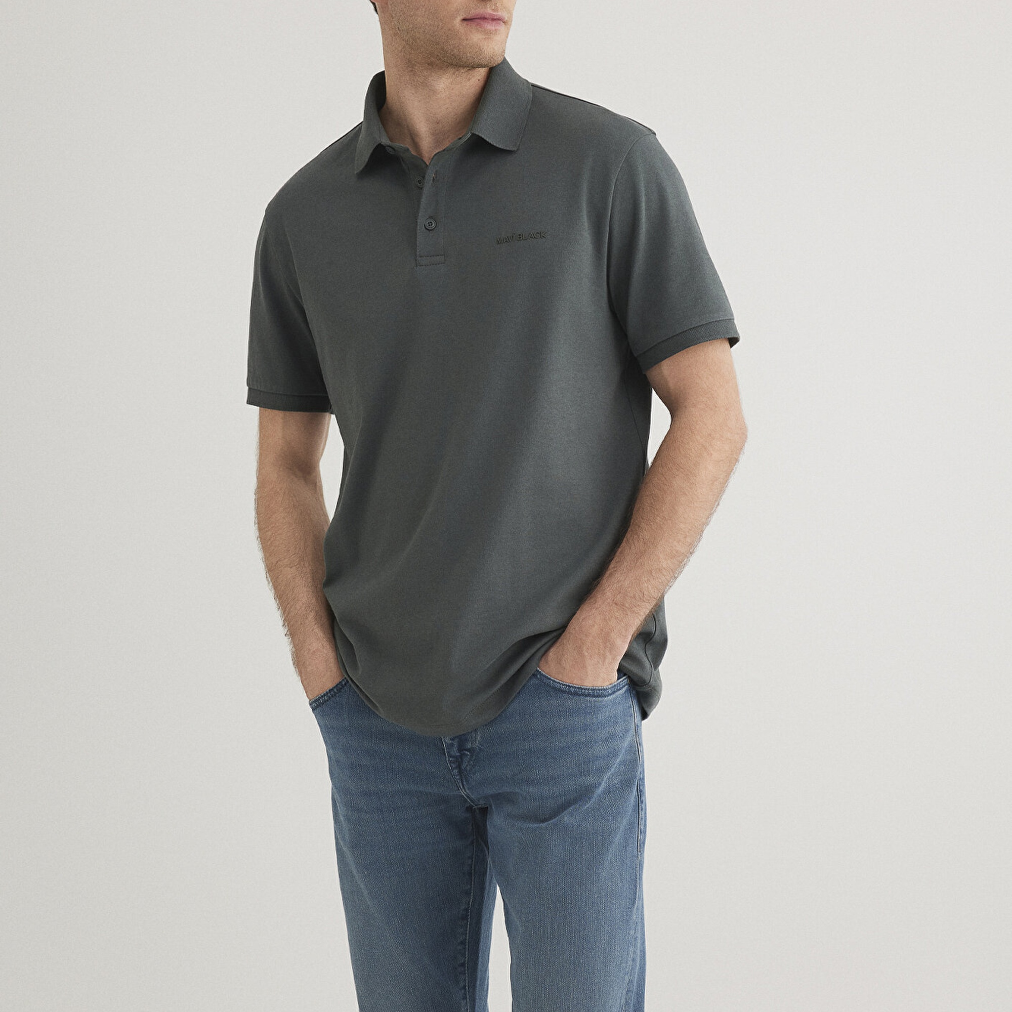 Mavi Haki Polo Tişört Regular Fit / Normal Kesim 0612520-71598