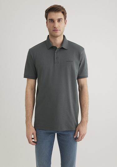  Mavi Haki Polo Tişört Regular Fit / Normal Kesim 0612520-71598