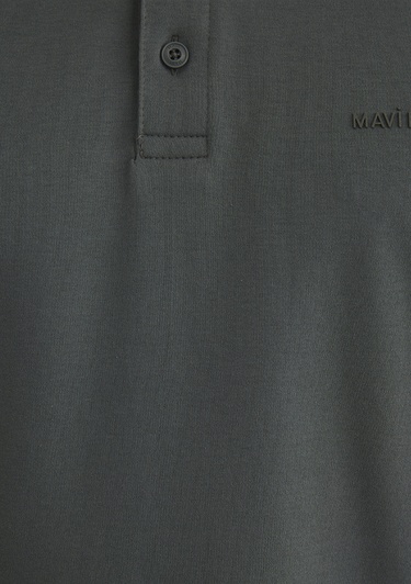  Mavi Haki Polo Tişört Regular Fit / Normal Kesim 0612520-71598