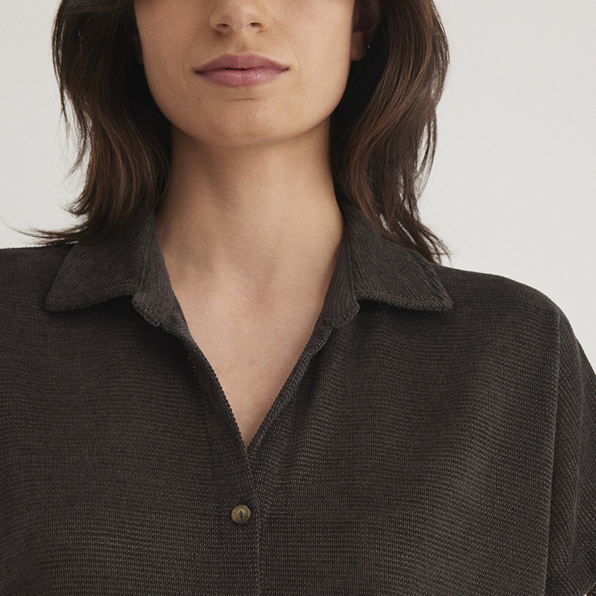 Mavi Lux Touch Antrasit Polo Tişört Regular Fit / Normal Kesim 1612142-70087