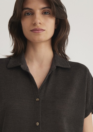  Mavi Lux Touch Antrasit Polo Tişört Regular Fit / Normal Kesim 1612142-70087