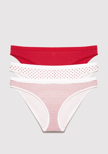  Mavi 3lü Klasik Külot 1913379-82051