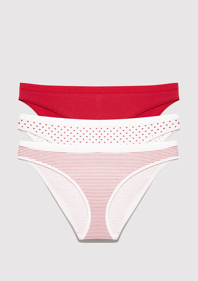  Mavi 3lü Klasik Külot 1913379-82051