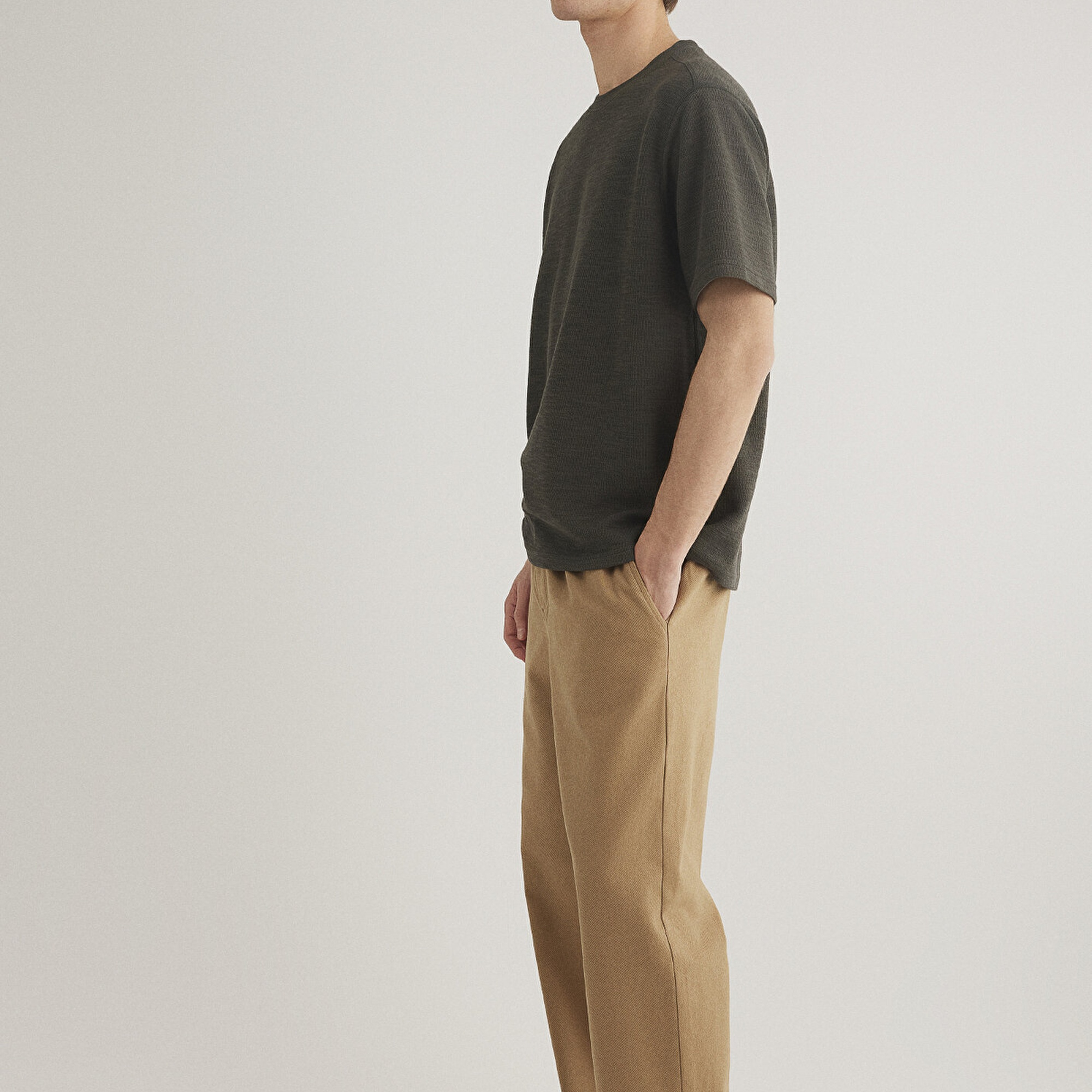 Mavi Haki Basic Tişört Loose Fit / Bol Rahat Kesim 0612726-71587