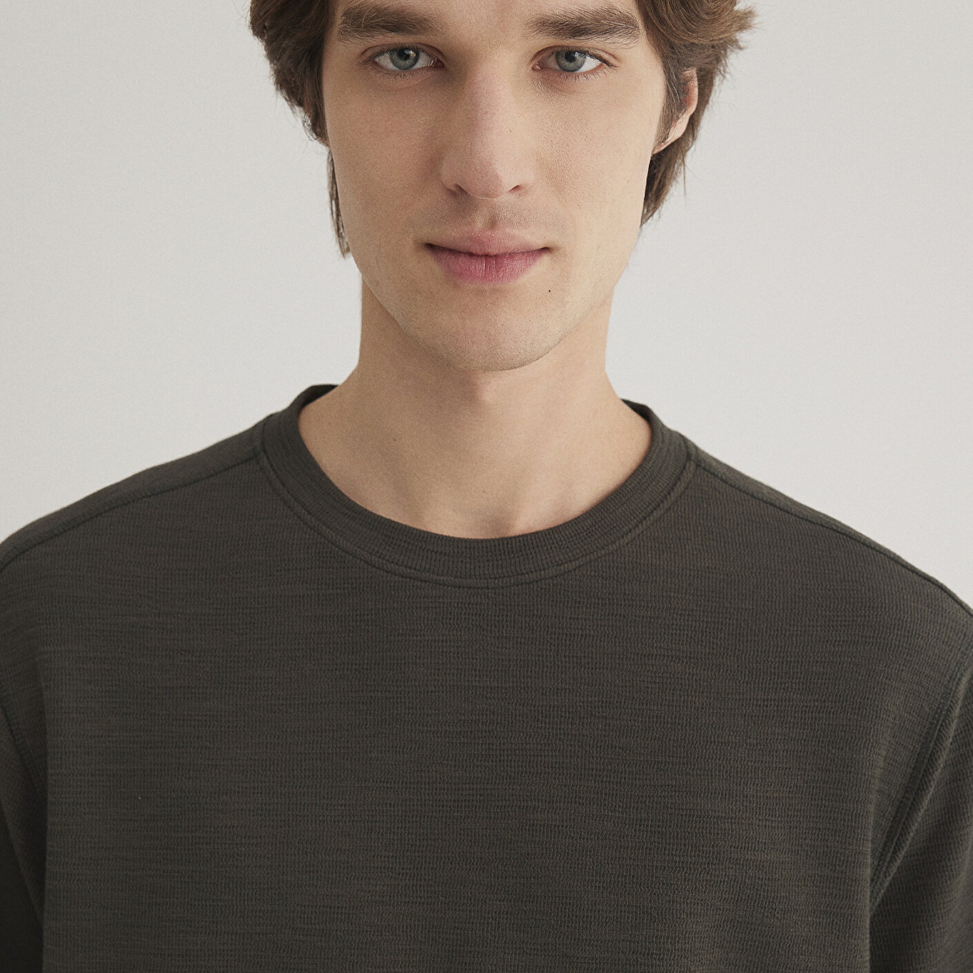 Mavi Haki Basic Tişört Loose Fit / Bol Rahat Kesim 0612726-71587