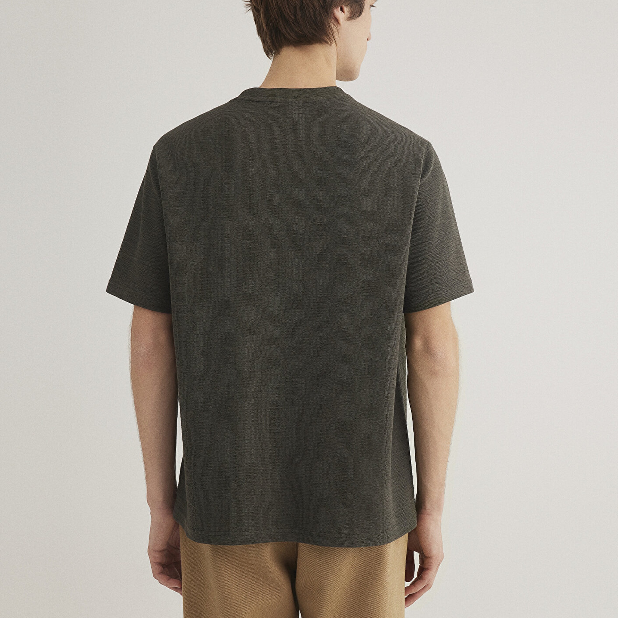 Mavi Haki Basic Tişört Loose Fit / Bol Rahat Kesim 0612726-71587