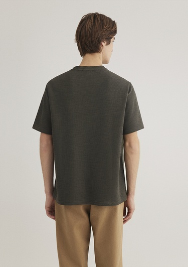  Mavi Haki Basic Tişört Loose Fit / Bol Rahat Kesim 0612726-71587