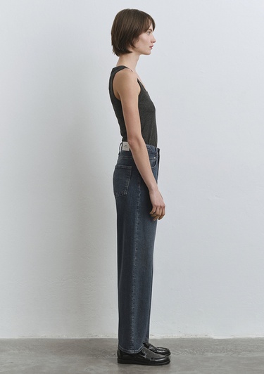  Mavi Leila Mavi Premium Gölgeli Koyu Mavi Jean Pantolon 1010600-89936