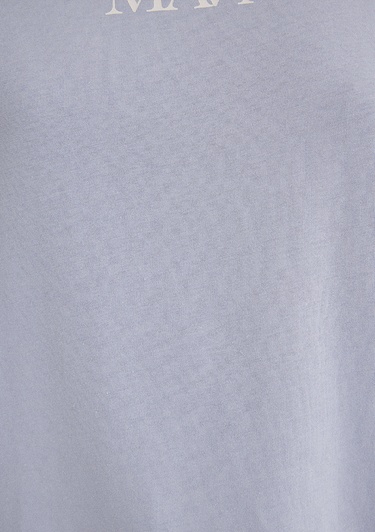  Mavi Mavi Logo Baskılı Lila Tişört Oversize / Geniş Kesim 1611593-85385