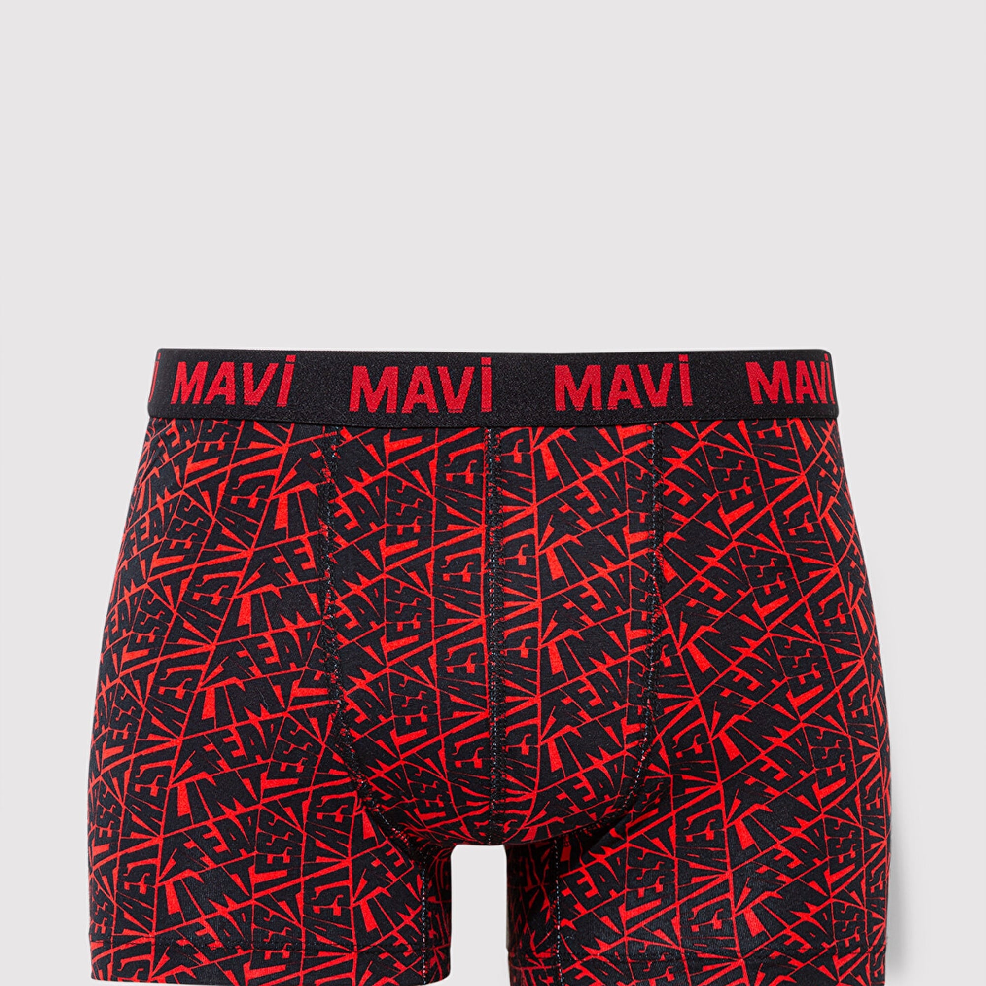 Mavi Baskılı Kırmızı Boxer 0911849-25111