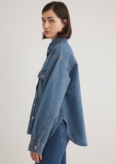  Mavi Bekka Classic Denim Indigo Mavisi Jean Gömlek Boyfriend 1211000-89250